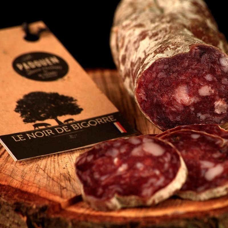 Saucisson de porc noir de Bigorre - 250g