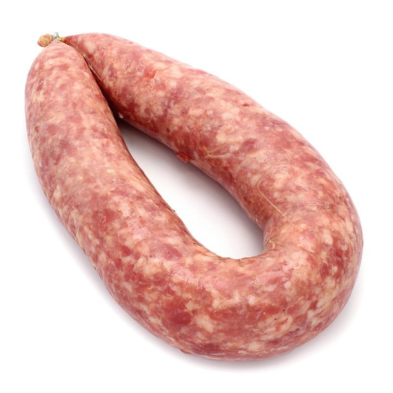 Saucisson à l'ail courbé nature boyau naturel - 700g