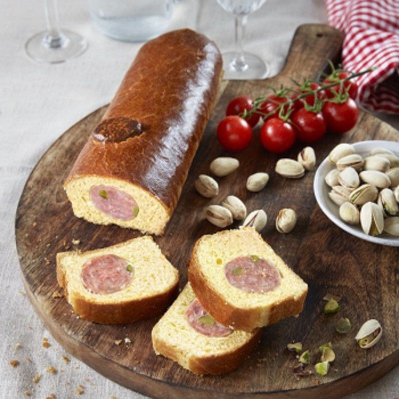 Véritable saucisson lyonnais pistaché brioché - 330g