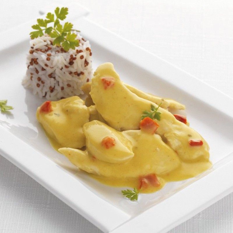 Poulet émincé au curry Madras - 2kg