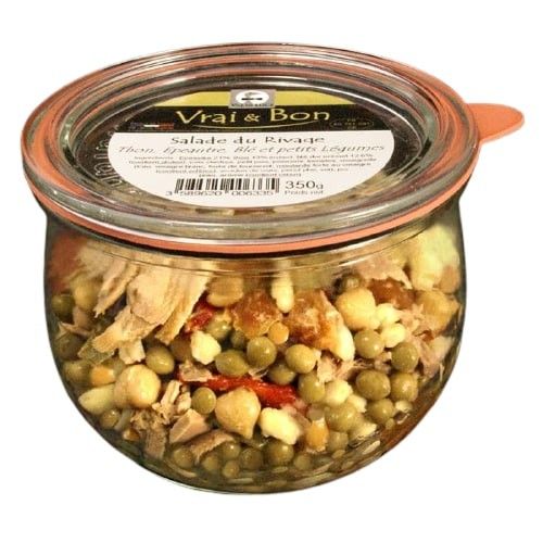 Salade de thon, épeautre, blé et petits légumes - 350g