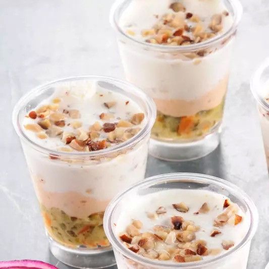 Verrine truite fromage frais et légumes 4x40g