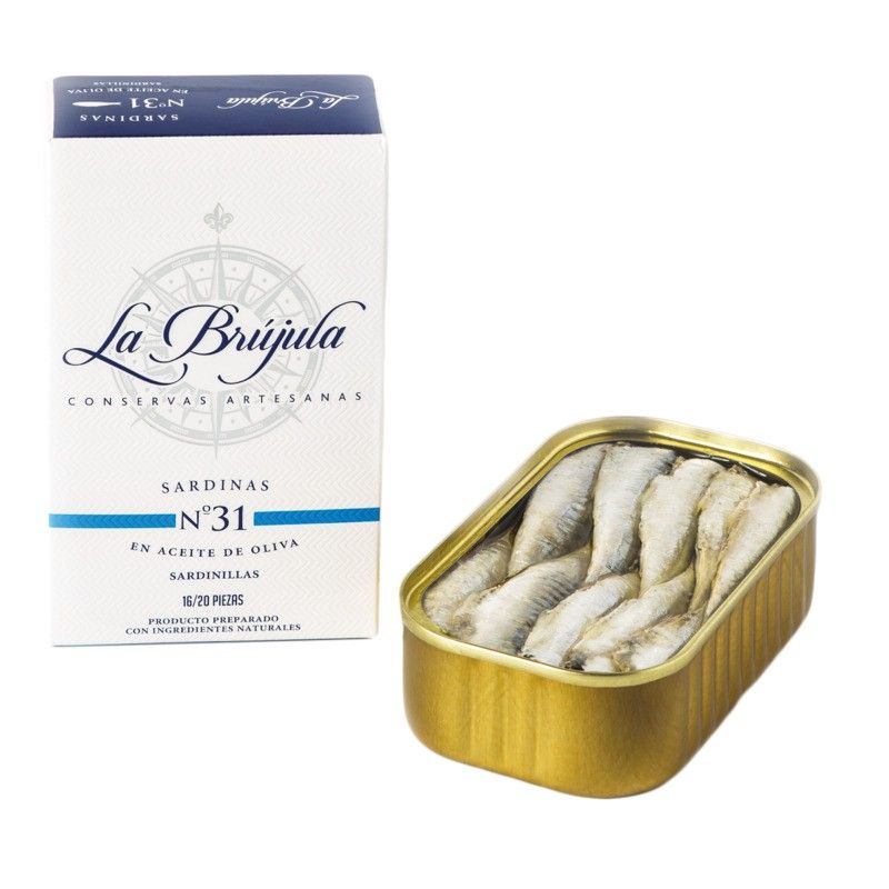 Sardinillas (mini sardines) à l'huile dolive 16/20 - 115g