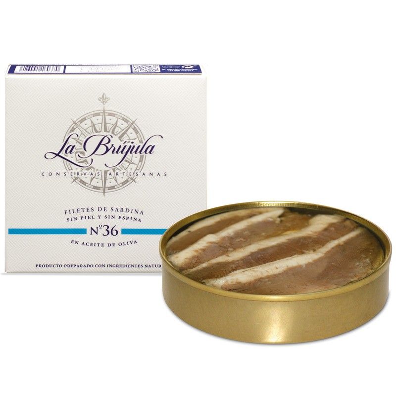 Filets de sardines désarêtées à l'huile d'olive - 130g