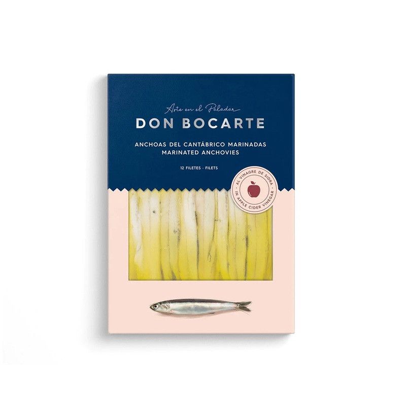 Filets d'anchois de Cantabrie boquerones à l'huile d'olive vierge extra - 140g