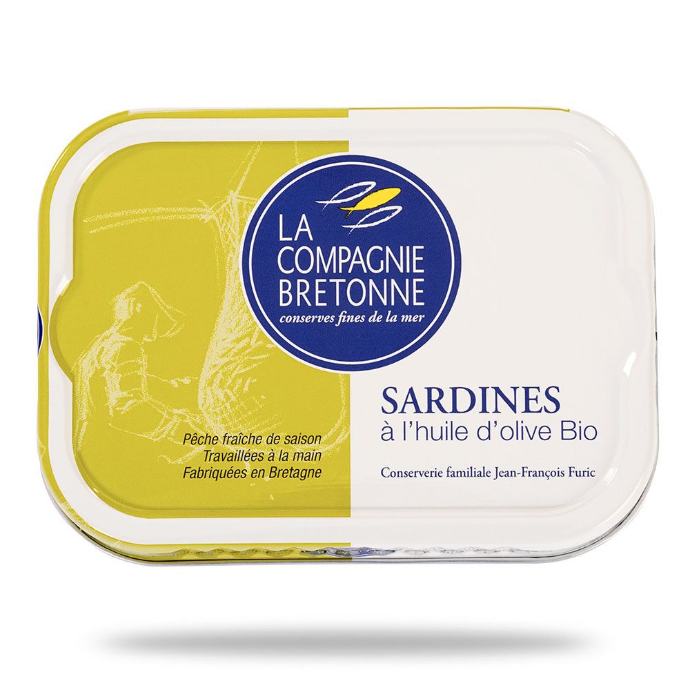Sardines à l'huile d'olive BIO millésime 2021 - 115g