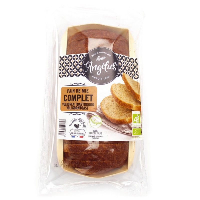 Pain de mie complet tranché BIO - 350g