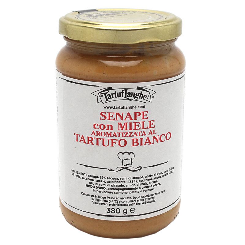 Moutarde au miel saveur truffe blanche - 380g