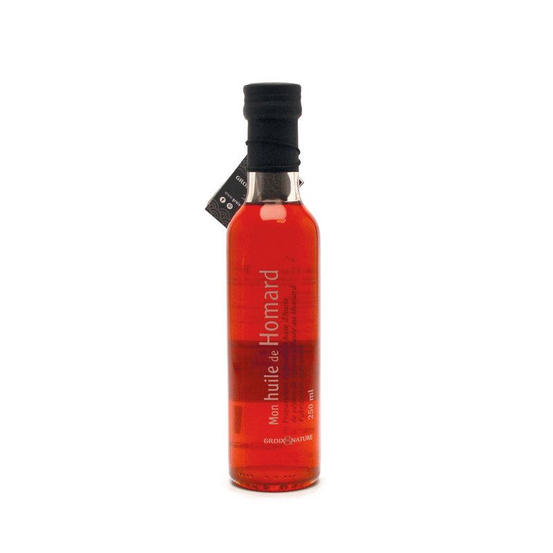 Préparation à base d'huile de pépins de raisin infusée au homard - 25cl