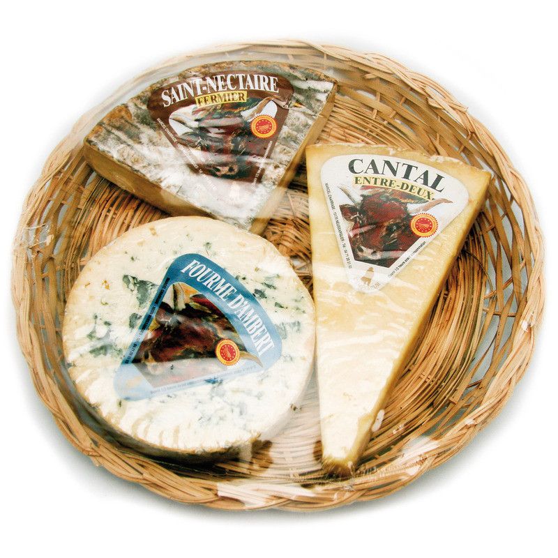 Plateau 3 fromages d'Auvergne AOP - 1kg