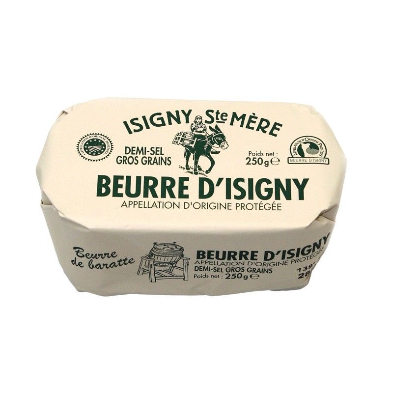 Beurre d'Isigny AOP demi-sel baratte - 250g