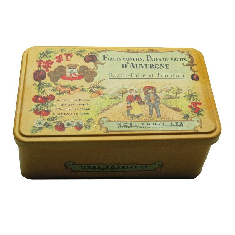 Pâtes de fruits en forme de fruits - boîte métal - 680g