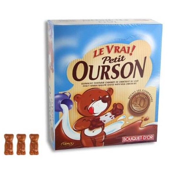 Petits oursons en guimauve enrobée de chocolat x160 - 1,5kg