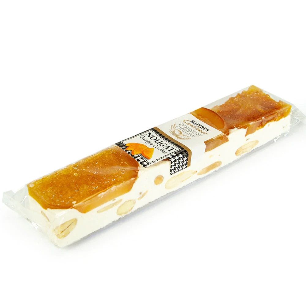 Barre de Nougat tranches d'oranges confites - 100g