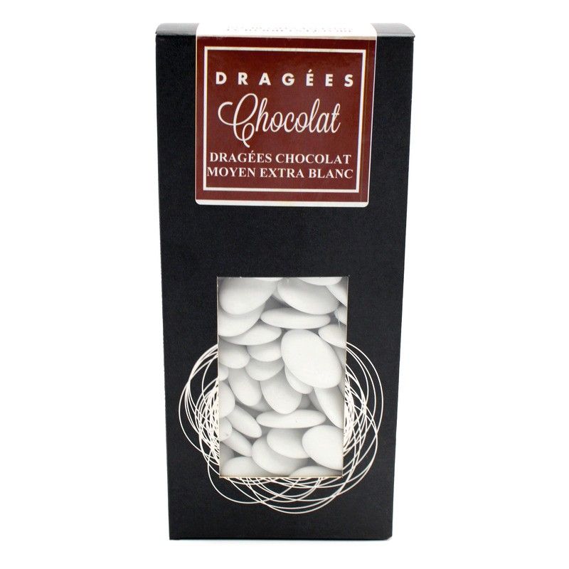 Dragée chocolat 45% extra blanc - 1kg