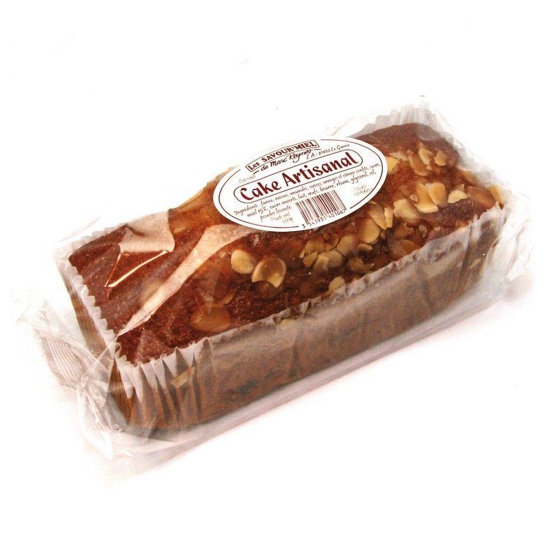 Cake artisanal au miel fruits confits et amandes - 330g