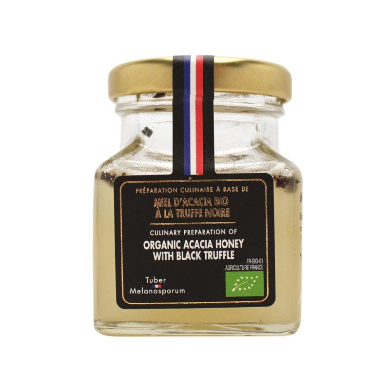 Miel d'acacia BIO à la truffe noire Tuber Melanosporum 1% - 100g