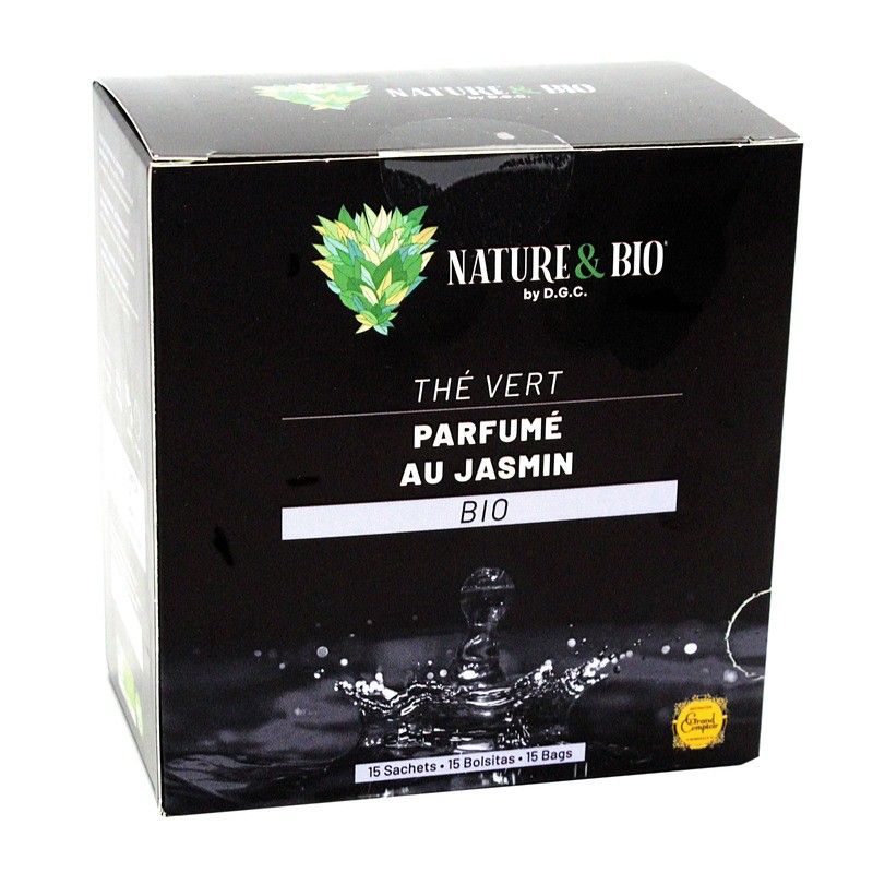 Thé vert arôme naturel de jasmin BIO x15 sachets