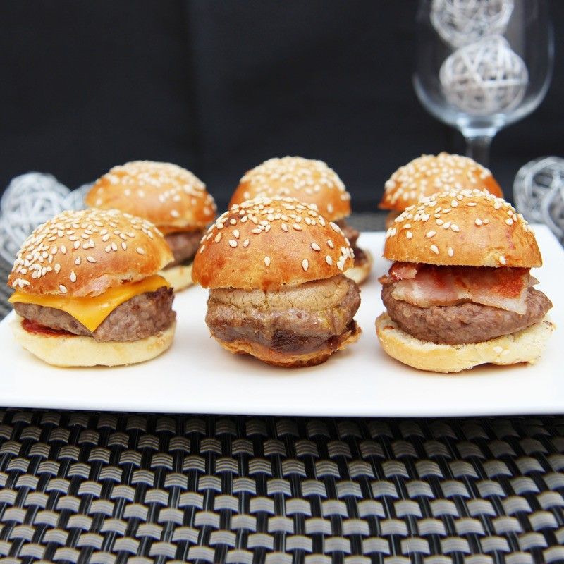 Mini burgers duo Cheese &amp; Rossini x10 ±380g