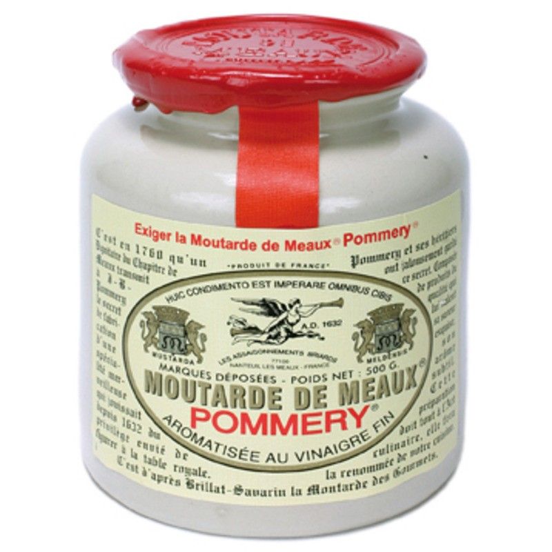 Moutarde de Meaux couvercle en cire - 500g