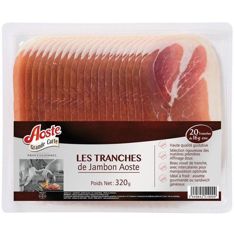 Jambon sec supérieur 20x16g - 320g