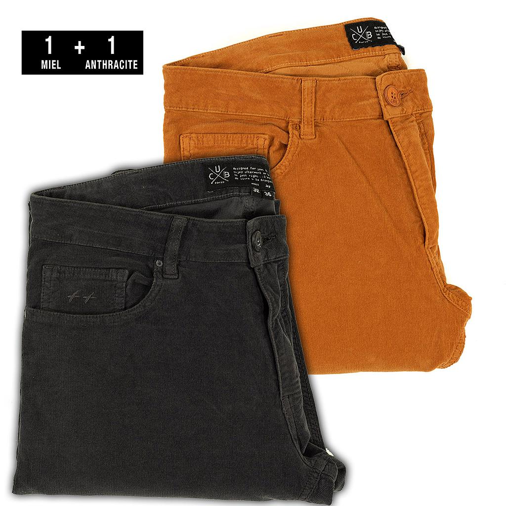 PACK 2 jeans velours L32 | prix réduit