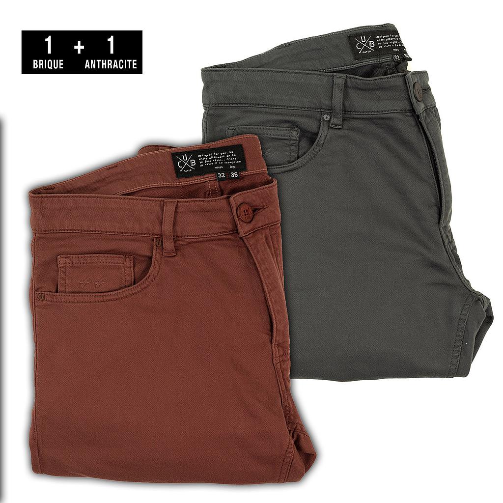pack 2 jeans flex L32 | prix réduit