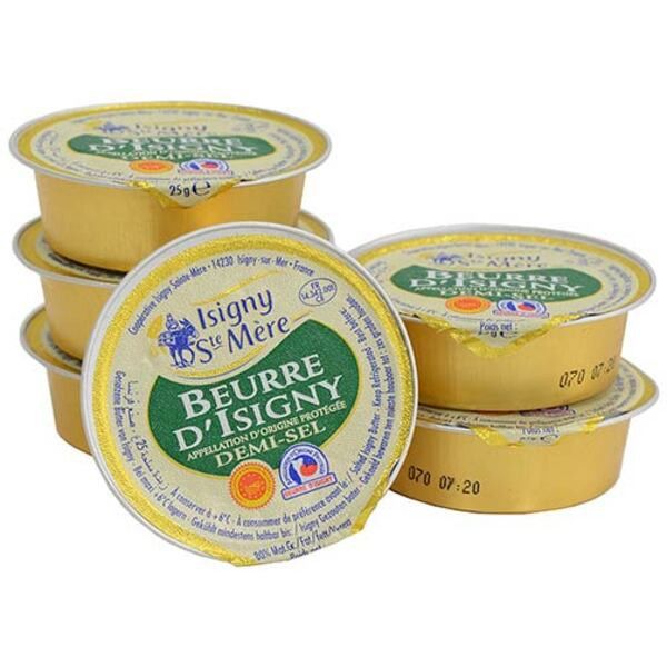 Beurre d'Isigny AOP demi-sel recharges 48x25g