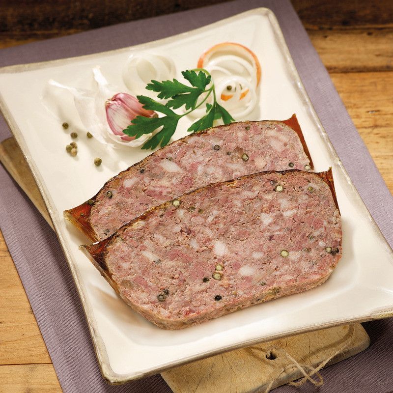 Pâté de campagne au poivre vert - 1,5kg