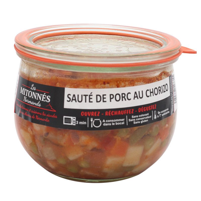 Sauté de porc de Normandie au chorizo - 375g