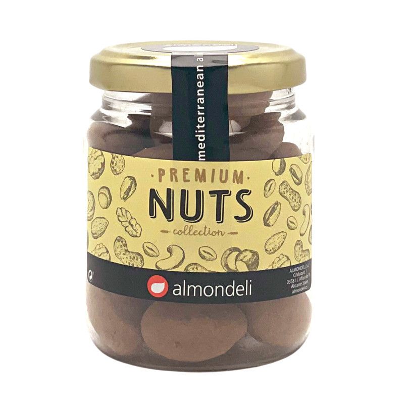 Amande Valencia au chocolat saupoudrée de cacao - 125g
