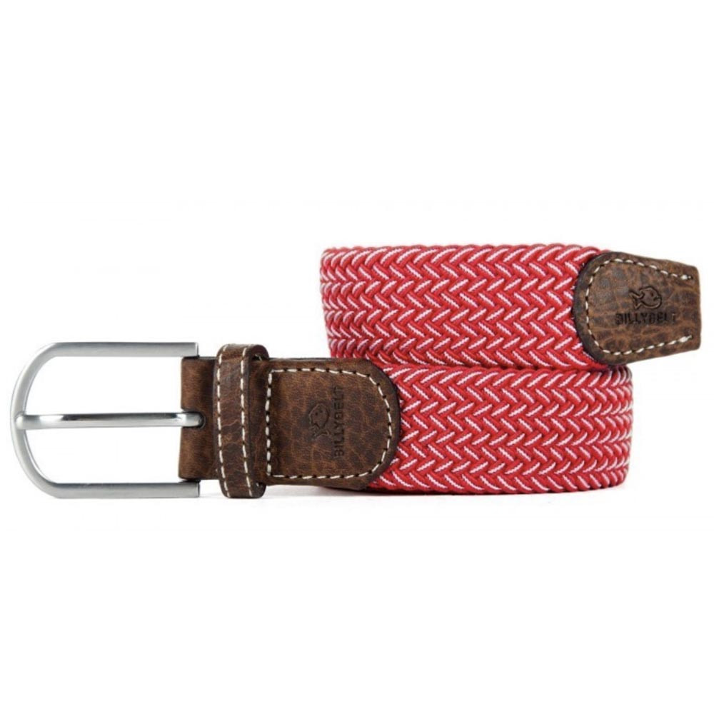 ceinture tressée Rouge &amp; blanc