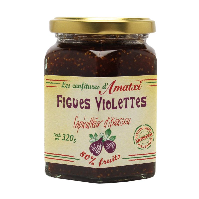 Confiture artisanale 80% figues violettes - 320g