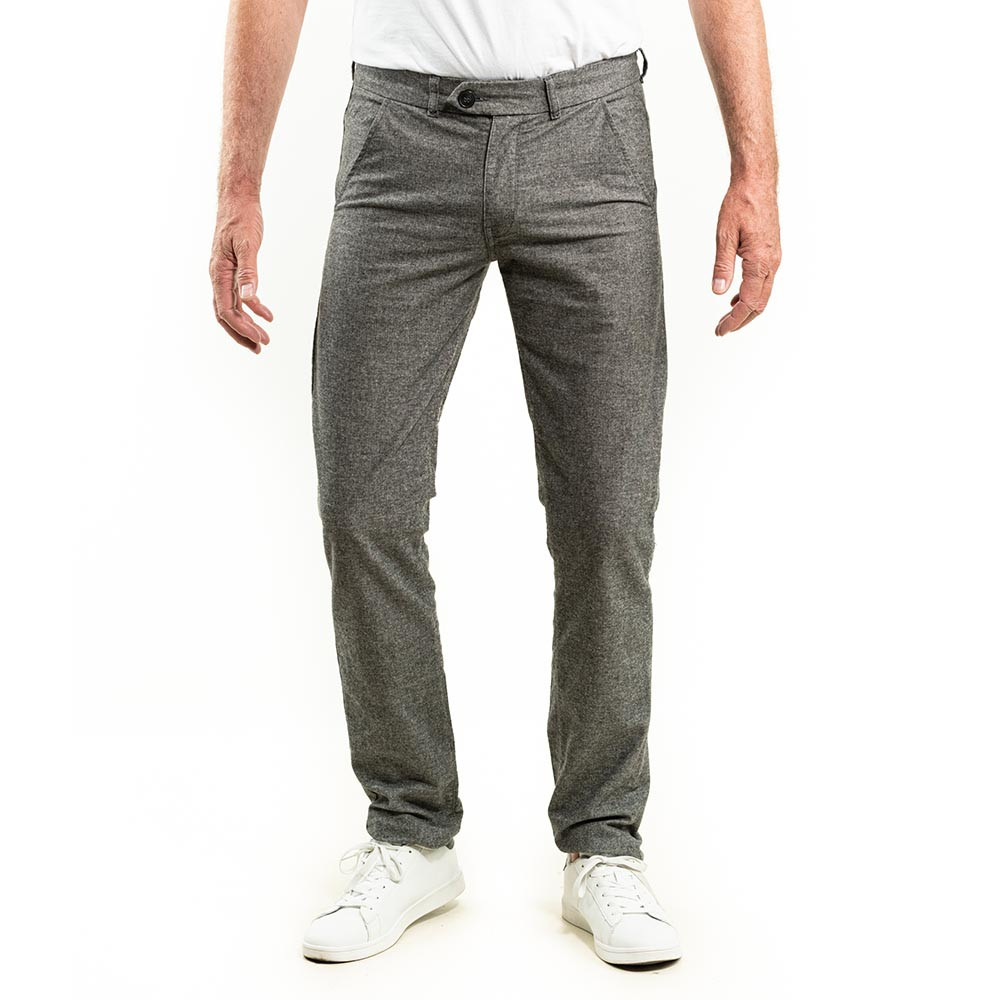L36 pantalon gris chiné