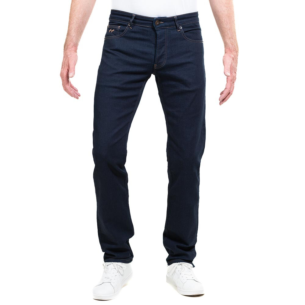 L38 jambe droite denim duck blue | boutons