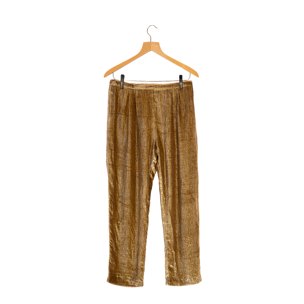 Pantalon MES DEMOISELLES... Or en Velours de taille FR 38 (29-11-2022 14:22)