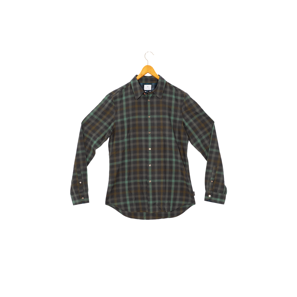 Chemise PAUL SMITH Vert foncé en Coton de taille S (29-11-2022 15:26)