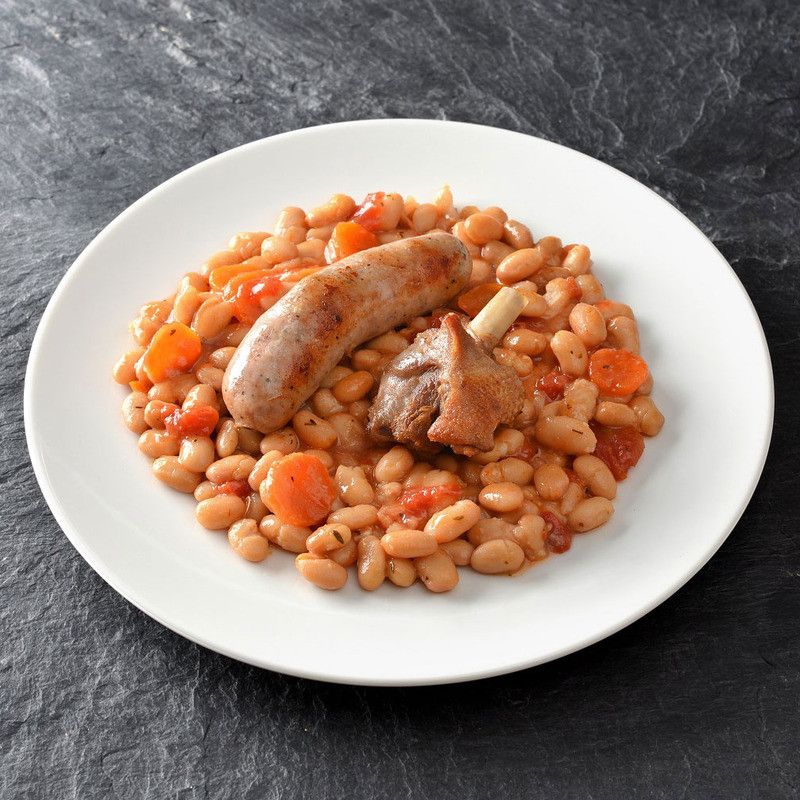 Cassoulet cuisiné à la graisse de canard - 1,8kg