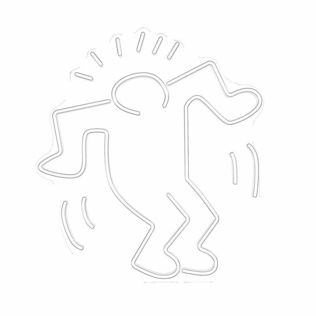 Dancing Man YP x Keith Haring - Yellowpop