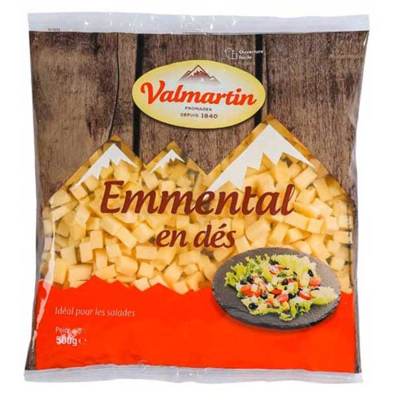 Emmental en dés - 500g