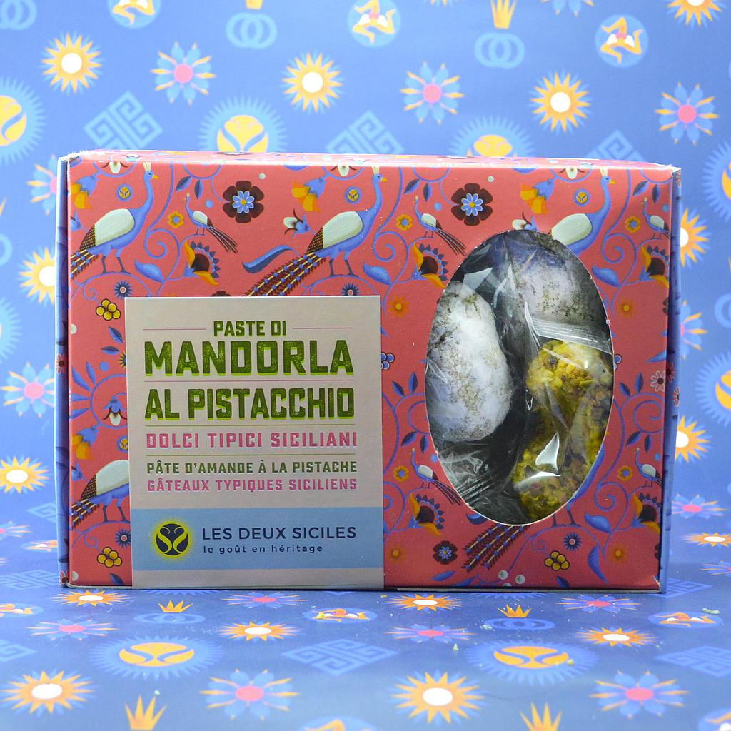 Pâtes d'amandes à la pistache, boite de 280 gr