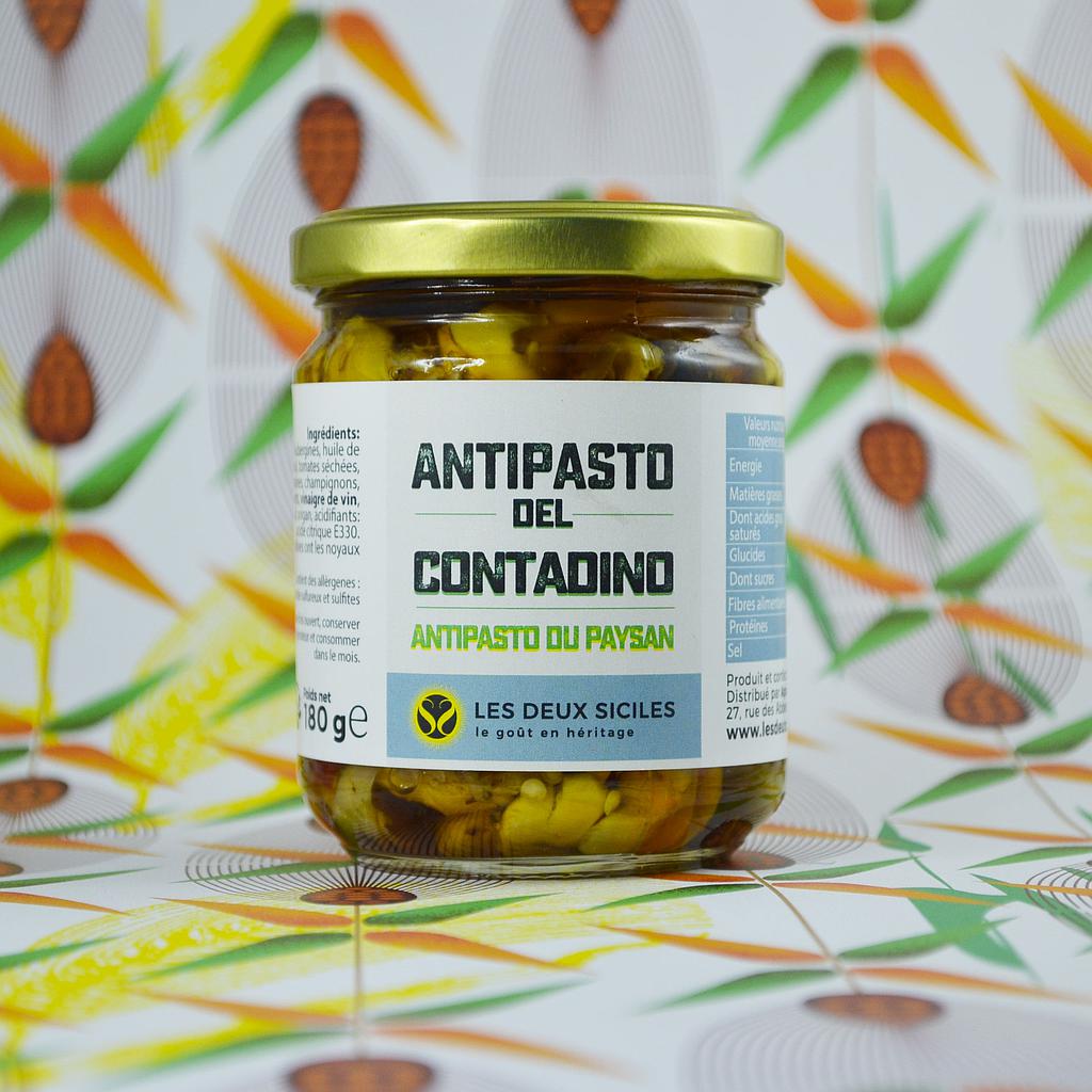 Antipasto du paysan, légumes en bocal
