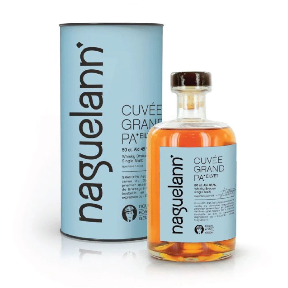Whisky Breton single malt Naguelann Cuvée Grand Pa 45° - 50cl