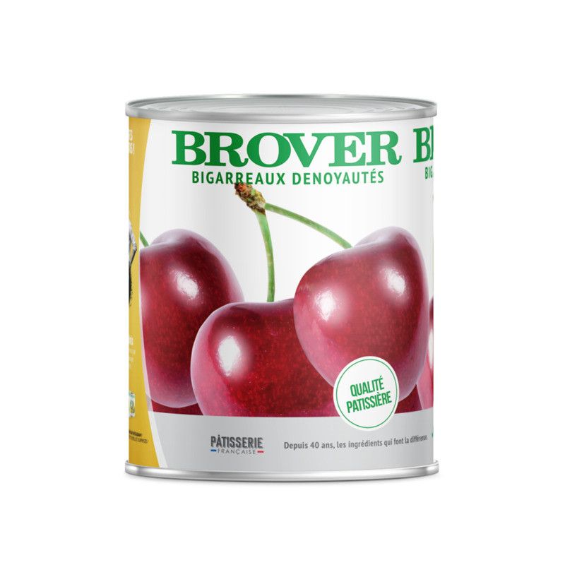 Bigarreaux dénoyautés au sirop léger - 840g