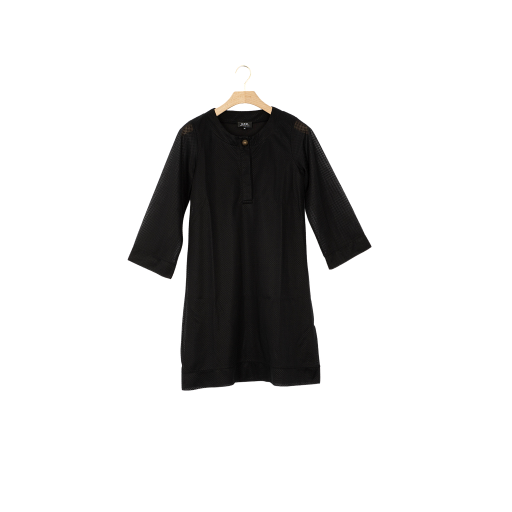 Robe APC Paris Couleur: Noir Taille: XS