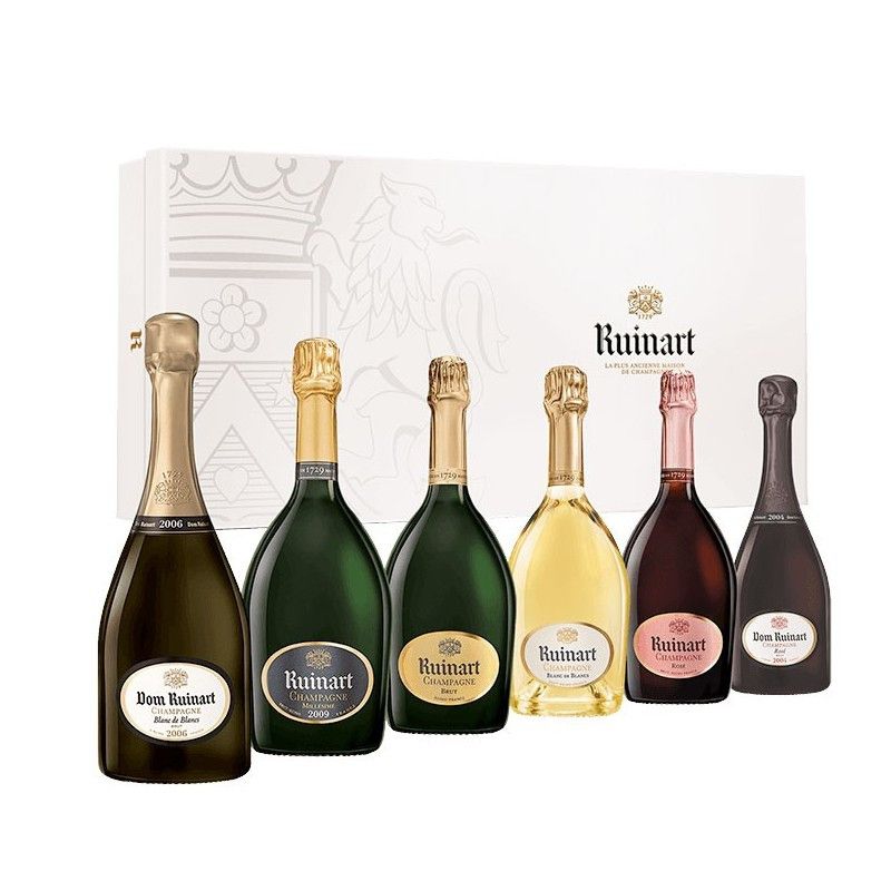 Coffret intégral 6 Cuvés de Champagnes Ruinart - 6 x 75cl
