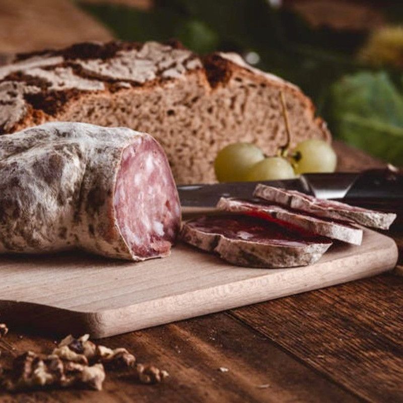 Saucisson pur porc au Cantal AOP - 200g