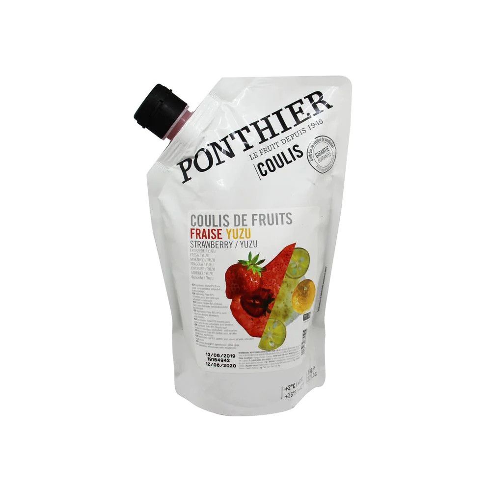 Coulis réfrigéré de fruits fraise/yuzu - 1kg
