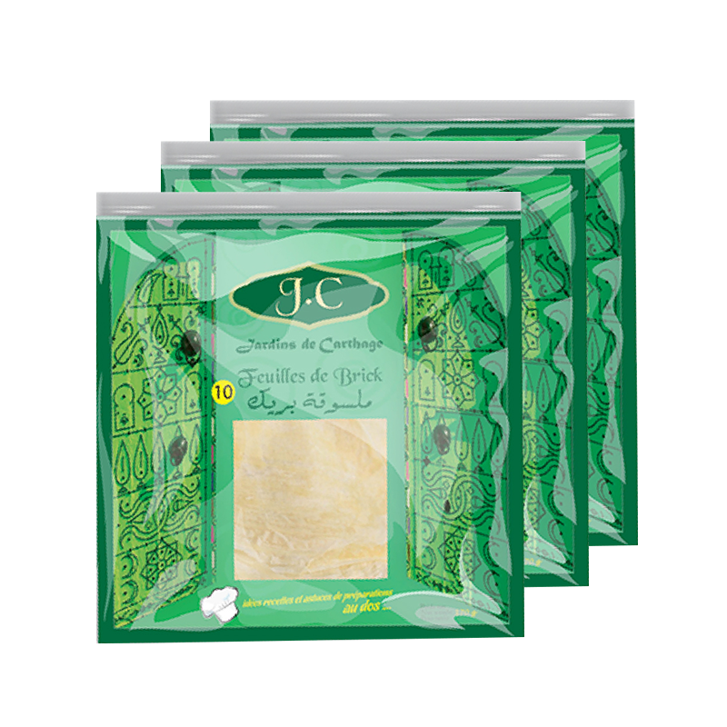3 x 10 feuilles de brick 170 gr (Jardins de Carthage)