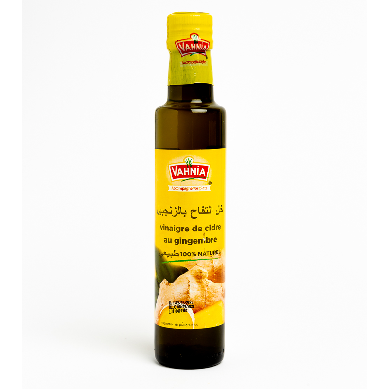 Vinaigre au gingembre 250 ml 100 % naturel (Vahnia)